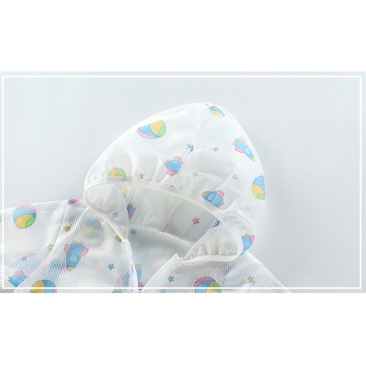 Áo chống nắng lưới cho bé trai bé gái 8-20kg, sợi tre chống tia UV tốt-A9