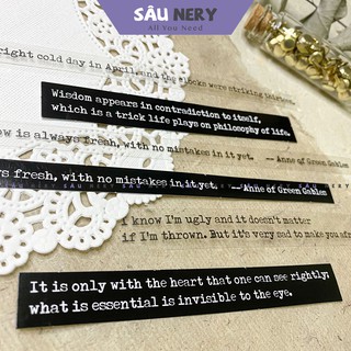 Sâu Nery - SN188 - Set 40 stickers câu quote Tiếng Anh phong cách cổ điển Vintage MO_CARD