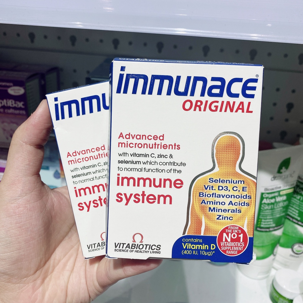 Vien Uống Tăng đề Khang Immunace Original Vitabiotics Hộp 30 Vien Shopee Việt Nam