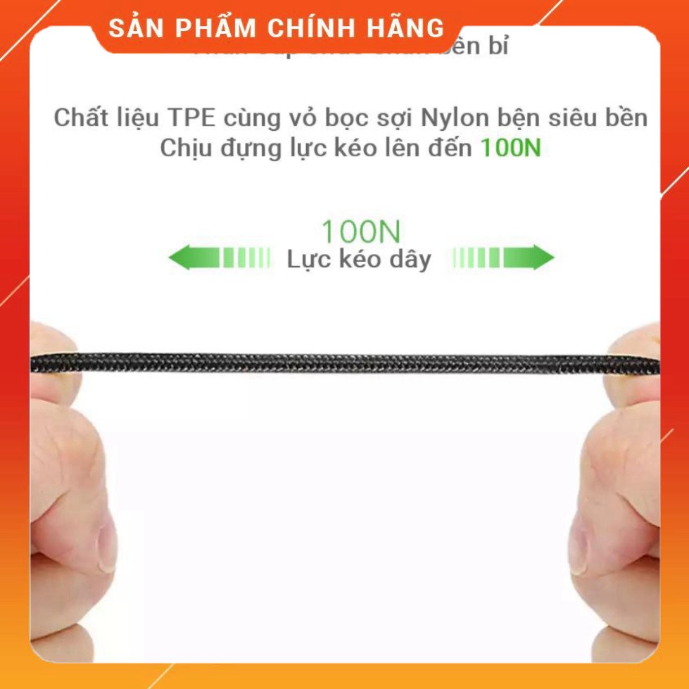 Cáp sạc nhanh Micro USB 2.0A Ugreen US290 độ dài từ 0.25m đến 2m, vỏ sợi bện siêu bền