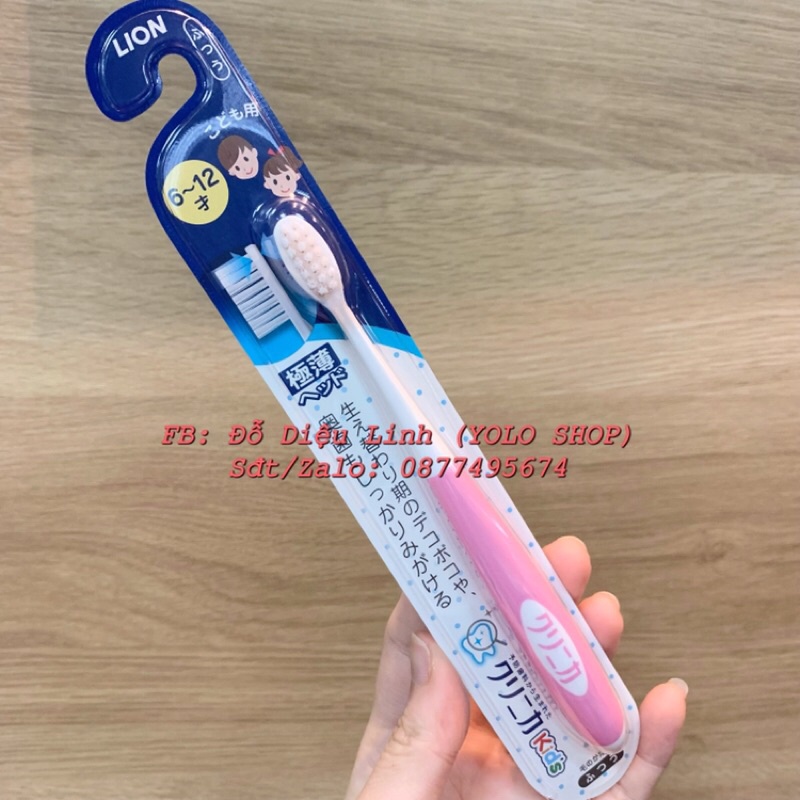 Bàn chải đánh răng trẻ em từ 0 - 12 tuổi của Lion Nhật Bản - Clinica Kid's Toothbrush bàn chải cho bé