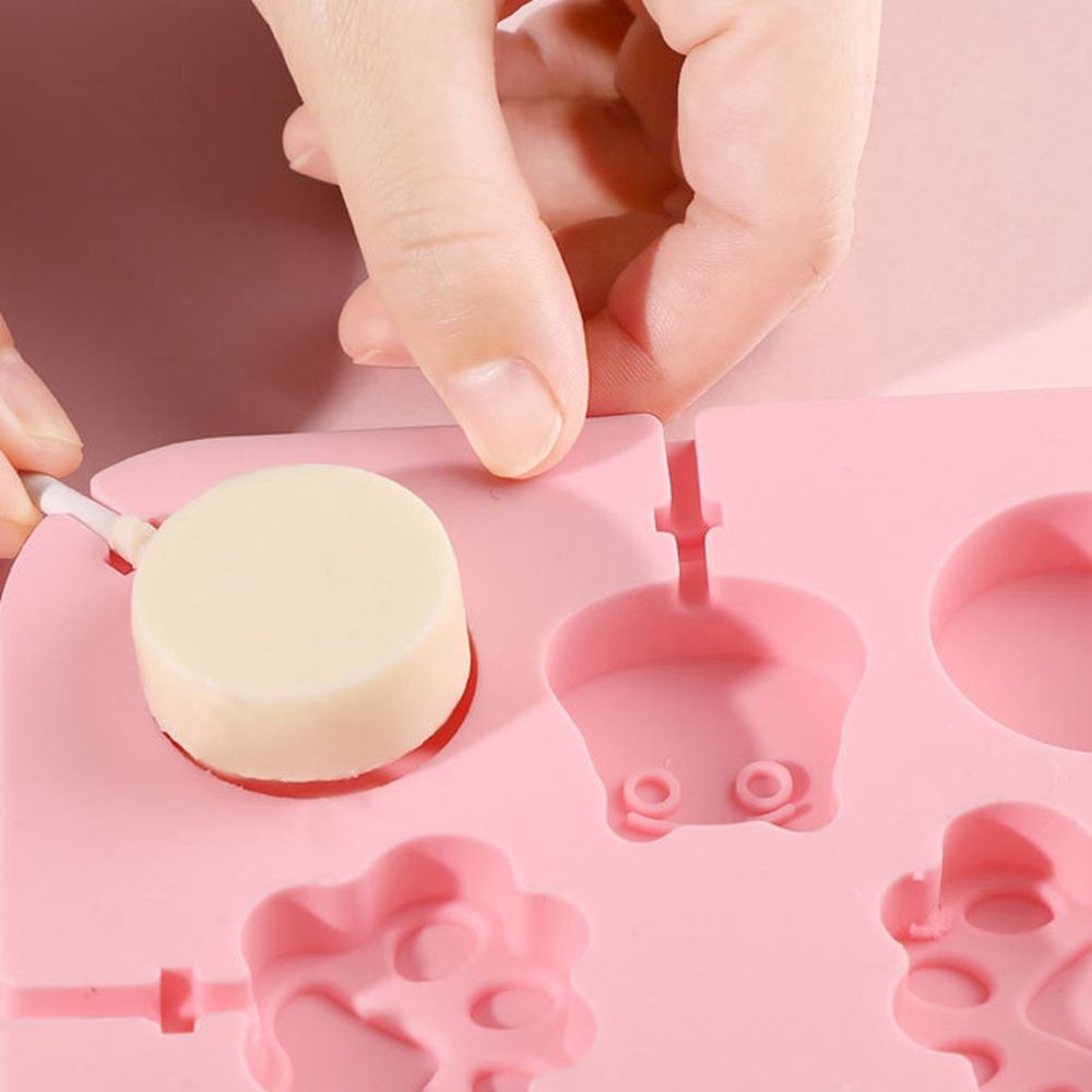Khuôn silicon làm kẹo mút/chocolate/kẹo đường hình dáng dễ thương