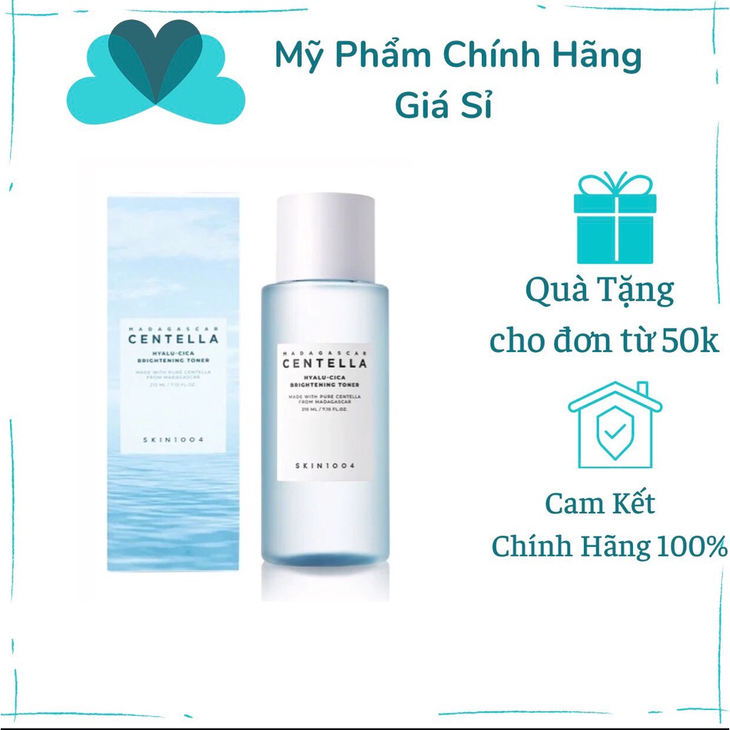 Nước Hoa Hồng Dưỡng Ẩm, Làm Sáng Da Skin1004 Madagascar Centella Hyalu-Cica Brightening Toner 210ml