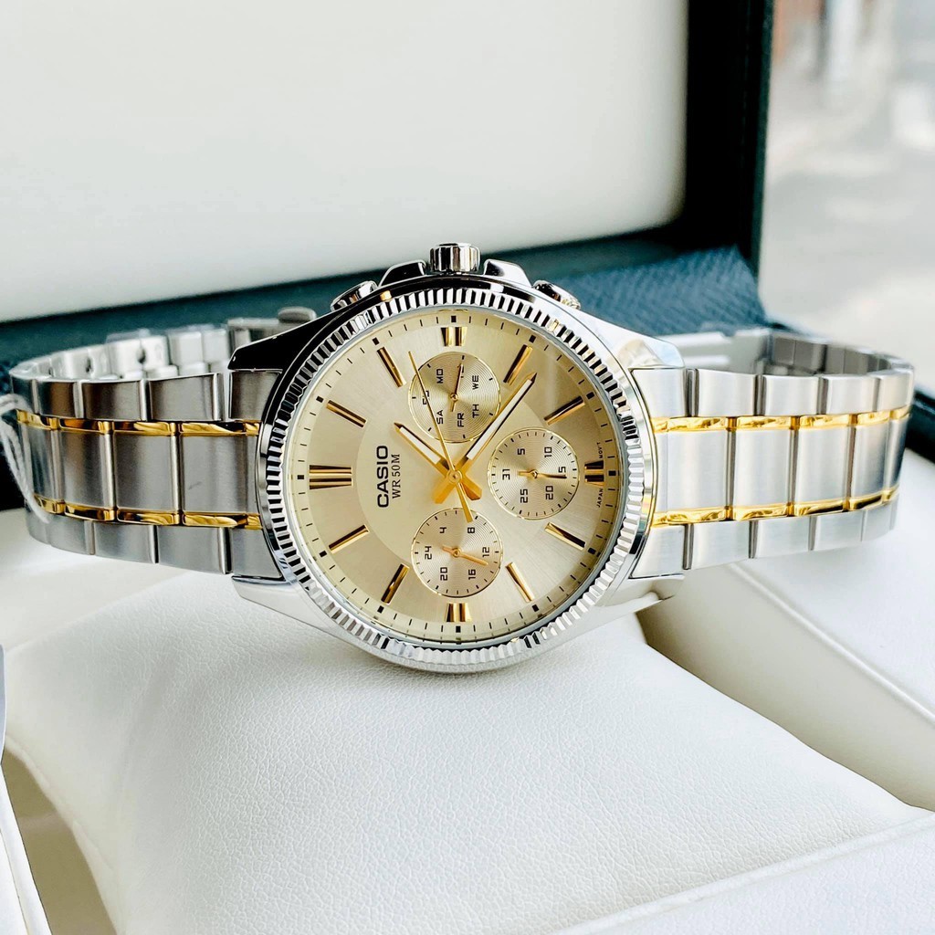 Đồng hồ nam dây kim loại Casio MTP-1375SG-9AVDF chính hãng | BigBuy360 - bigbuy360.vn