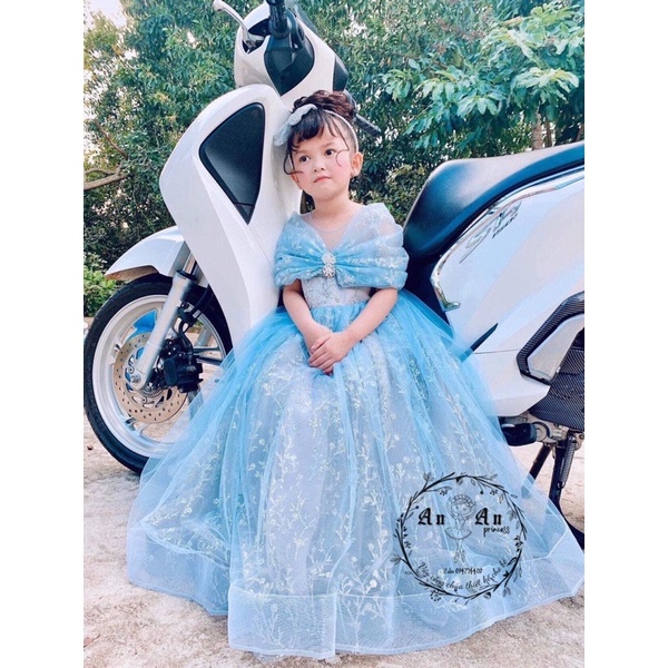Váy công chúa maxi hàng thiết kế cao cấp cho bé