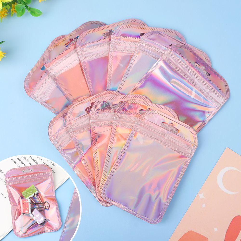Set 50 Túi Đựng Trang Sức Khóa Zip Có Lỗ Hình Quả Dứa Chất Lượng Cao