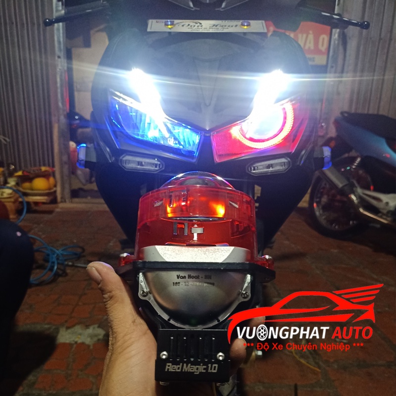 Bi Cầu Ô Tô Xe Máy Titan Red Magic GTR Chính Hãng Miễn Phí Lắp Đặt, Đèn Led Trợ Sáng Siêu Sáng Siền Bảo Hành 12 Tháng