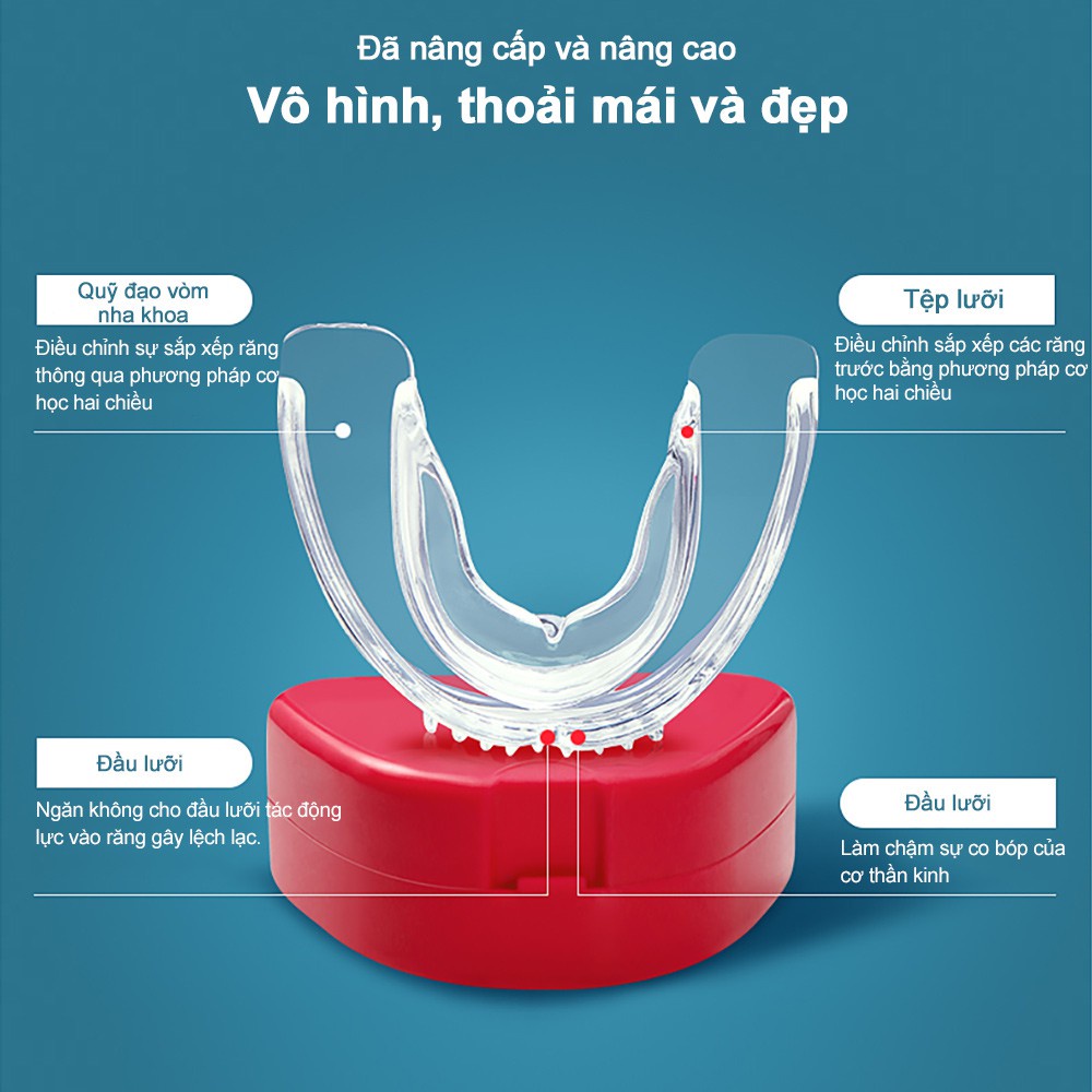 Dụng Cụ Chỉnh Niềng Răng Trong Suốt Bảo Vệ Răng Chống Mài Mòn