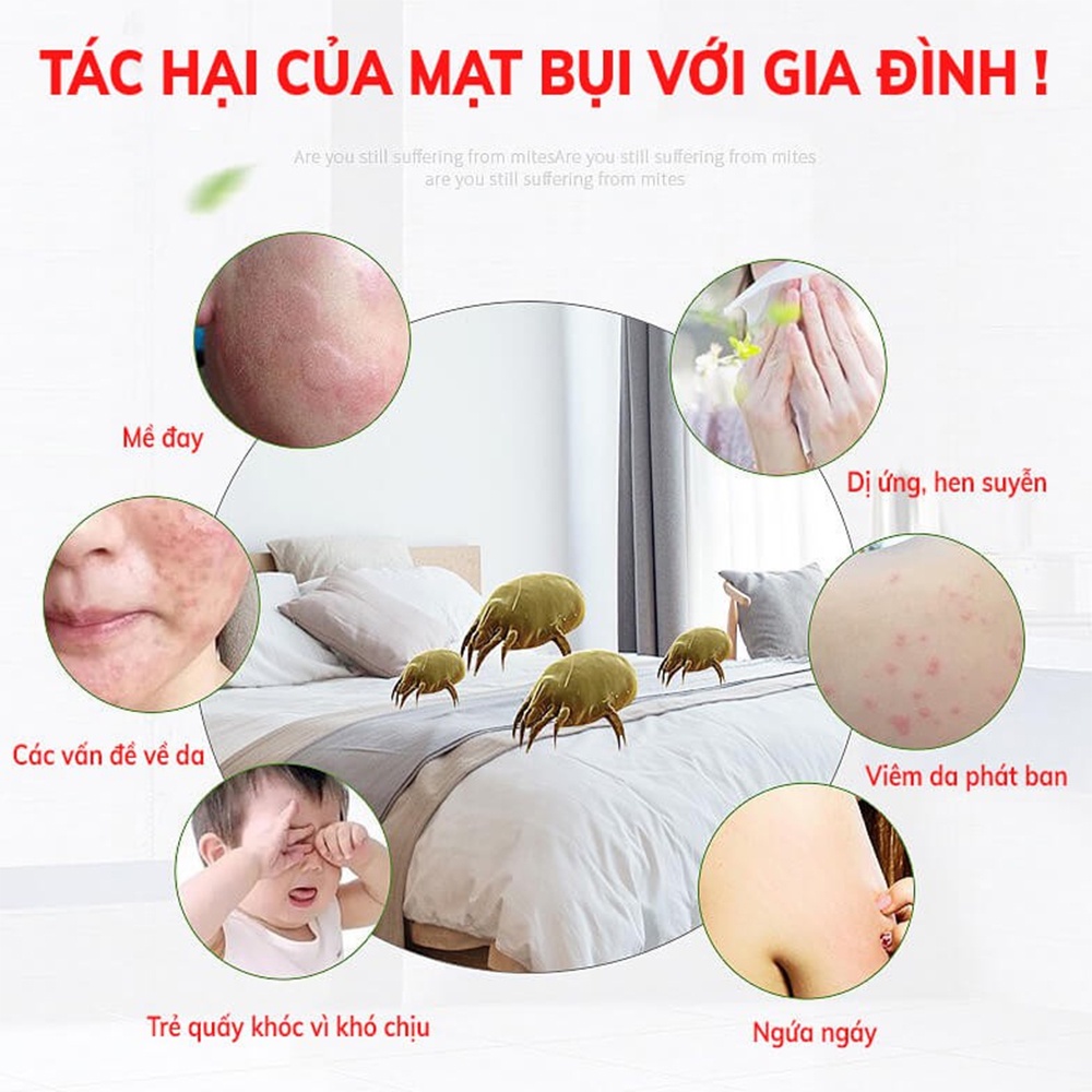 Gói 2 Túi Thảo Dược Đuổi Côn Trùng, Bọ Rệp - Lót  Dưới Gối Đệm Diệt Mạt - Gói Thơm Chống Ngứa Giúp Bạn Ngủ Ngon