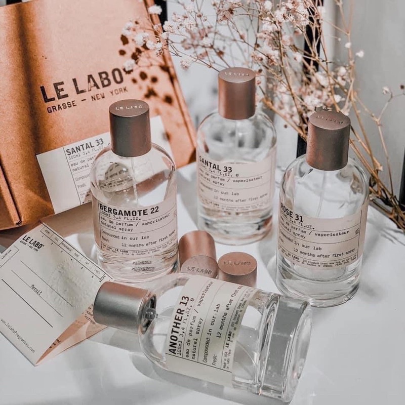 Nước hoa Lelabo Santal 33, Another 13, Bergamote 22, Rose 31, Lys 41, Noir 29, Tonka 25, Matcha 26, ...