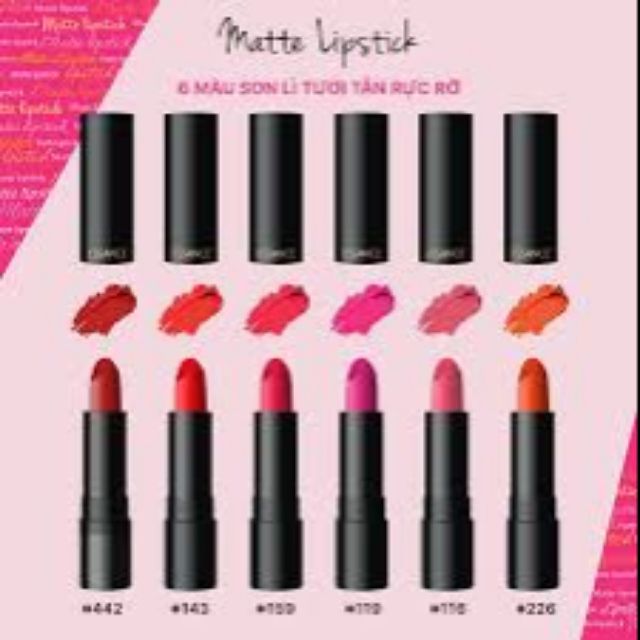 Son esance matte líptick là dòng son lì lâu  trôi