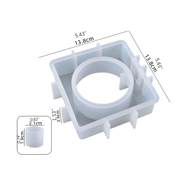 Bộ Khuôn Silicone Làm Chậu Hoa + 5 Khuôn Làm Thủ Công