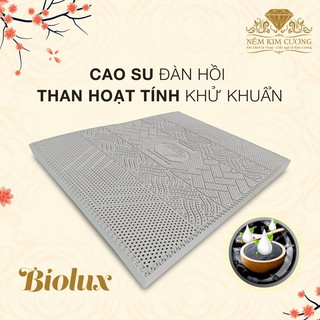 Nệm Cao Su Kim Cương 5Zone Than Hoạt Tính - Nâng đỡ 5 vùng cơ thể