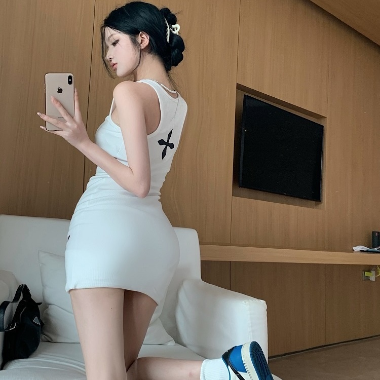 COZOK Đầm Không Tay Dáng Ôm Gợi Cảm Thời Trang Dành Cho Nữ