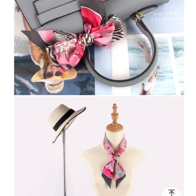 Khăn quấn túi xách in hình con ngựa vằn - Maben