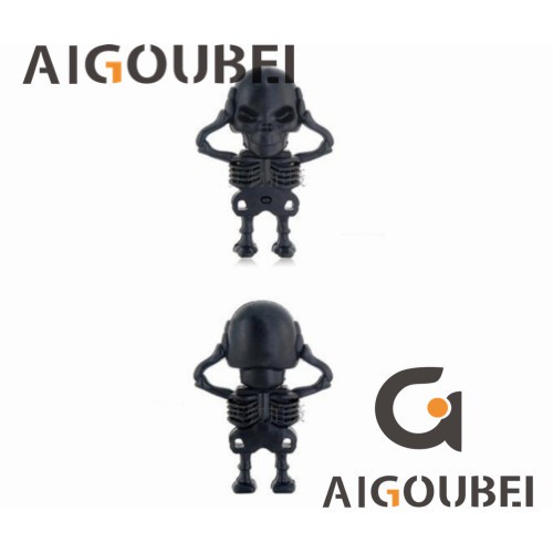 Phim hoạt hình Hộp sọ silicone sáng tạo Phim hoạt hình U Đĩa bút 32GB Thích hợp cho Flash Booster Máy tính xách tay Máy tính xách tay Đĩa flash USB 2.0 Di động