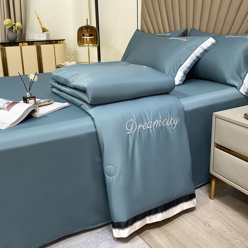 Sét Lụa Dreamcity Chăn Hè Trần Bông Siêu Nhẹ Hot