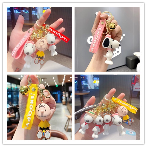 Móc Khóa Hình Búp Bê Snoopy Charlie Đáng Yêu Bằng Silicon