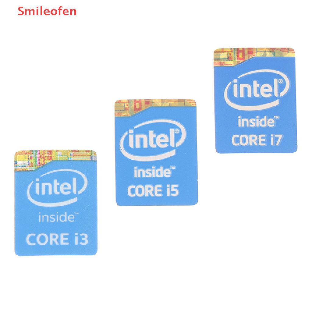 Bộ 5 Sticker Dán Trang Trí Sổ Tay Intel Core I3 I5 I7 Thế Hệ 4 Mới