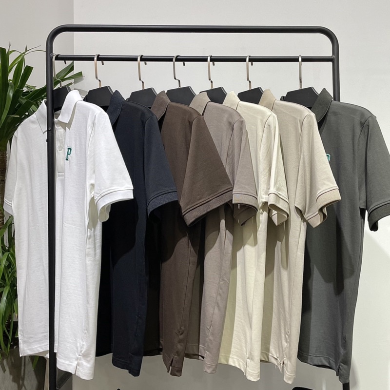 Áo Polo P05 Peaceout Studios Trơn Nhiều Màu Thêu Chữ P