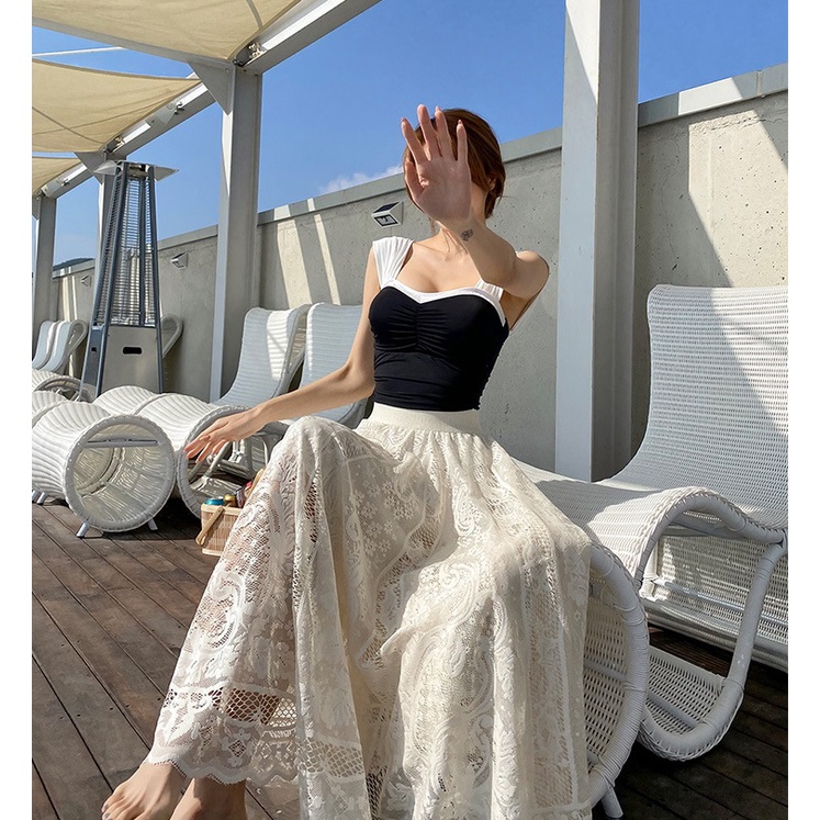 Bộ đồ bơi nữ liền mảnh rút nhún tôn dáng chất thun lạnh siêu đẹp