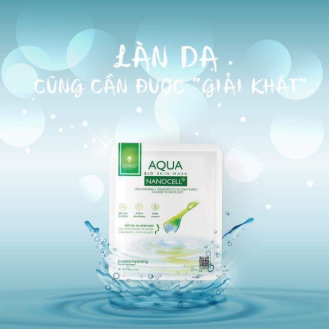 Mặt nạ dưỡng ẩm Coke Aqua Bio Skin Mask Nanocell