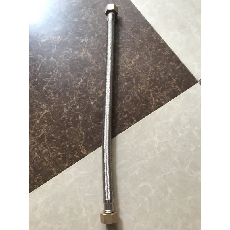 Dây cấp nước bình nóng lạnh cao cấp phi 16 lưới inox 304