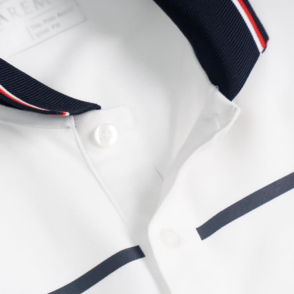 Áo POLO nam phối viền kẻ ngang cổ bẻ vải cá sấu cao cấp form chuẩn P4 -KO Fashion