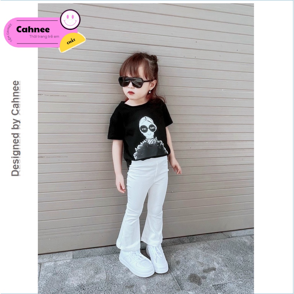 Quần legging ống loe dài cho bé gái - Size từ 8 - 28kg