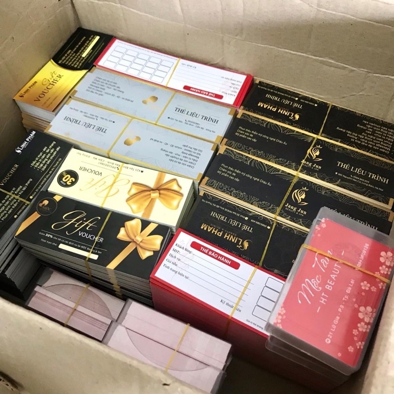 Mẫu Thẻ Bảo Hành Phun Xăm cho Spa TMV beauty