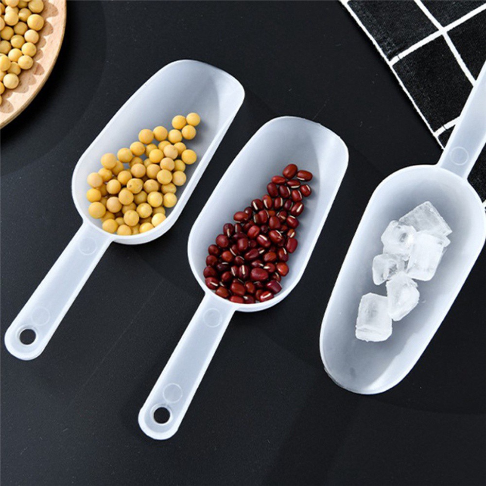 TYLER1 1/3 Pcs Measuring Scoops Protein Powder Ice Tray Shovel Ice Cream Small Rice Beans Sugar Kitchen Flour Candy Dessert Multifunctional Clear Scoops