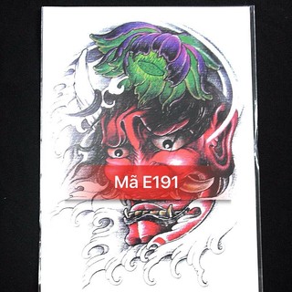 Hình Xăm Dán Mặt Quỷ E191