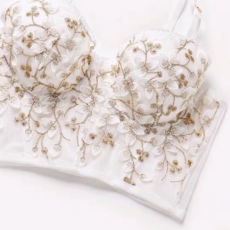 DUNEA Set Áo Ngực &amp; Quần Lót Nữ Thêu Ren Mới