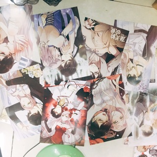 Poster Anime A3 1 set gồm 8 tranh