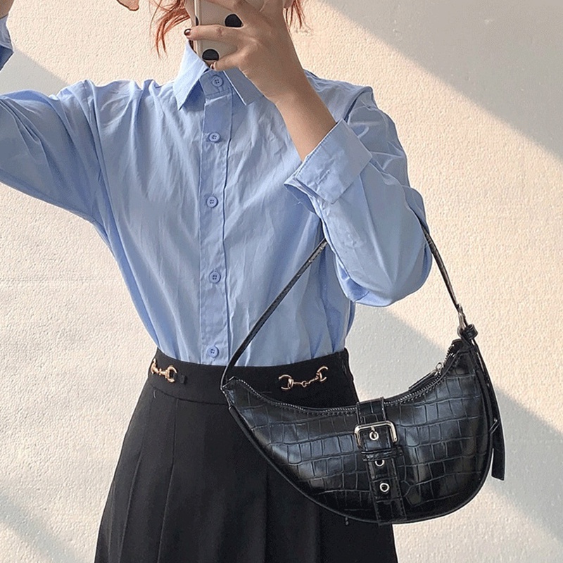 Túi Đeo Vai Họa Tiết Da Cá Sấu Thời Trang Cho Nữ