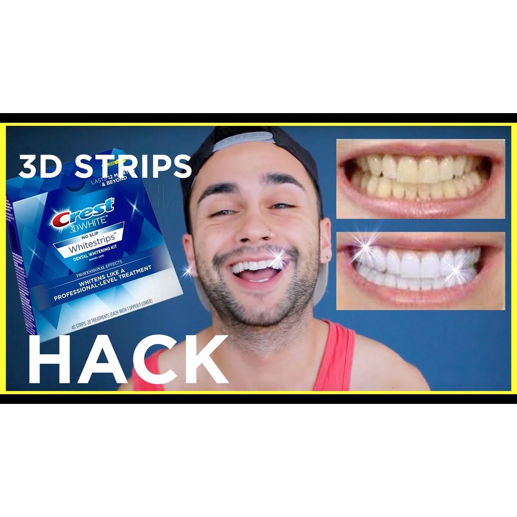 Hộp 20 Miêng Dán Trắng Răng Crest 3D White Whitestrips Professional Effects 40 Strips 20 Treatments