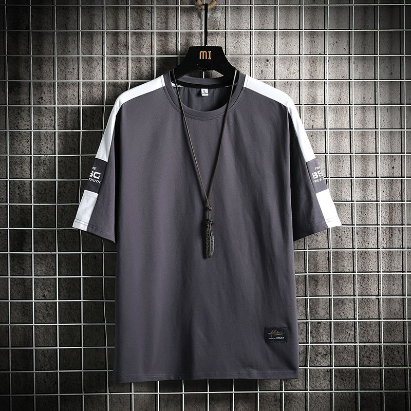 Áo Thun Cotton Ngắn Tay Dáng Rộng In Họa Tiết Cá Tính Theo Phong Cách Mùa Hè Dành Cho Nam