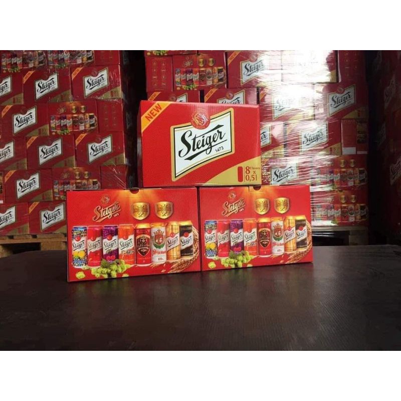 Bia Steiger trái cây 0 độ hsd 9/2025