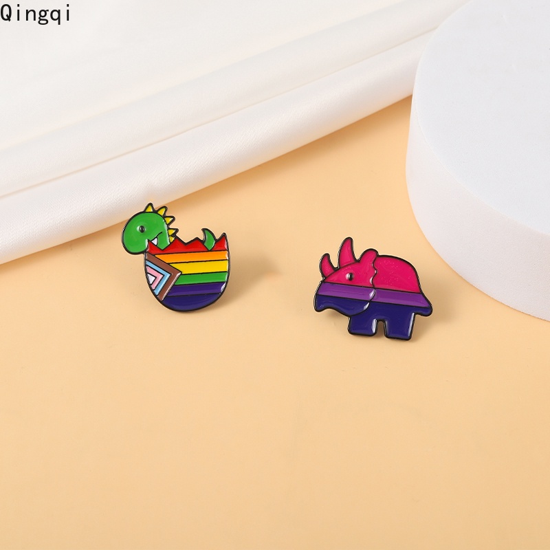 Ghim cài áo Miss Zoe hình khủng long nhỏ dễ thương nhiều màu sắc dành cho bé