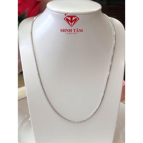 Dây chuyền nam bạc Italy 925 nhập khẩu nguyên chiếc 50cm-Minh Tâm Jewelry