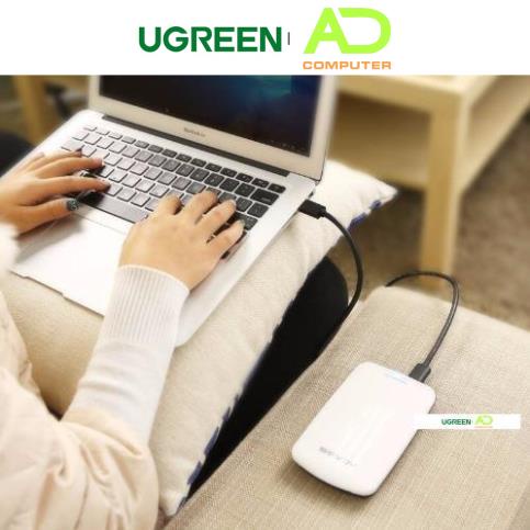 Dây USB 3.0 đực sang đực mạ vàng, dây dạng tròn, độ dài từ 0.5-2m UGREEN US128