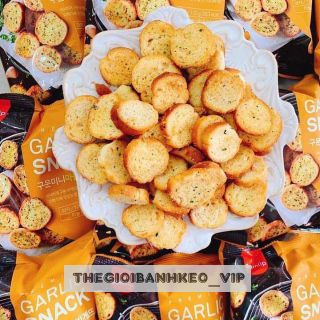 Combo 3 bịch snack bánh mì sấy bơ tỏi Samlip 120gr