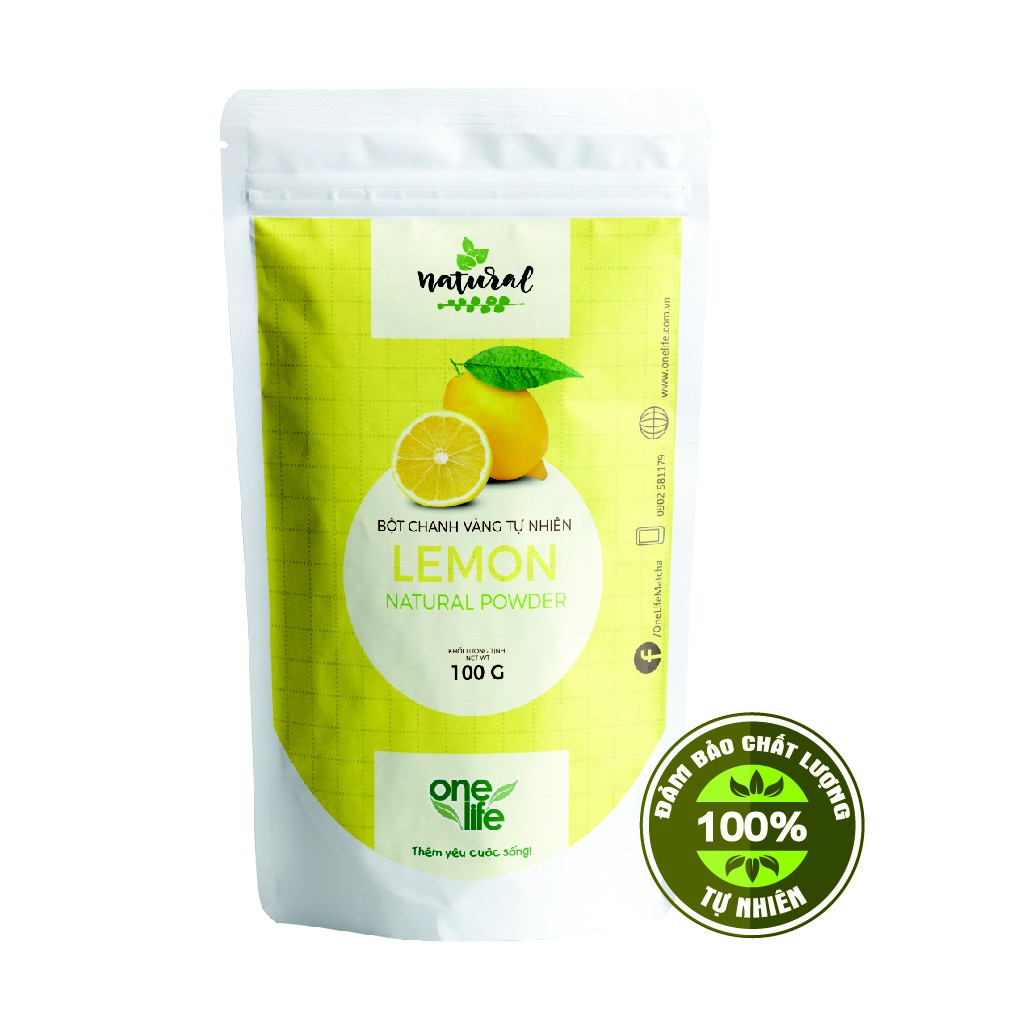 Nguyên Liệu Bột Chanh Vàng Tự Nhiên ONELIFE (Nhập khẩu Ấn Độ)