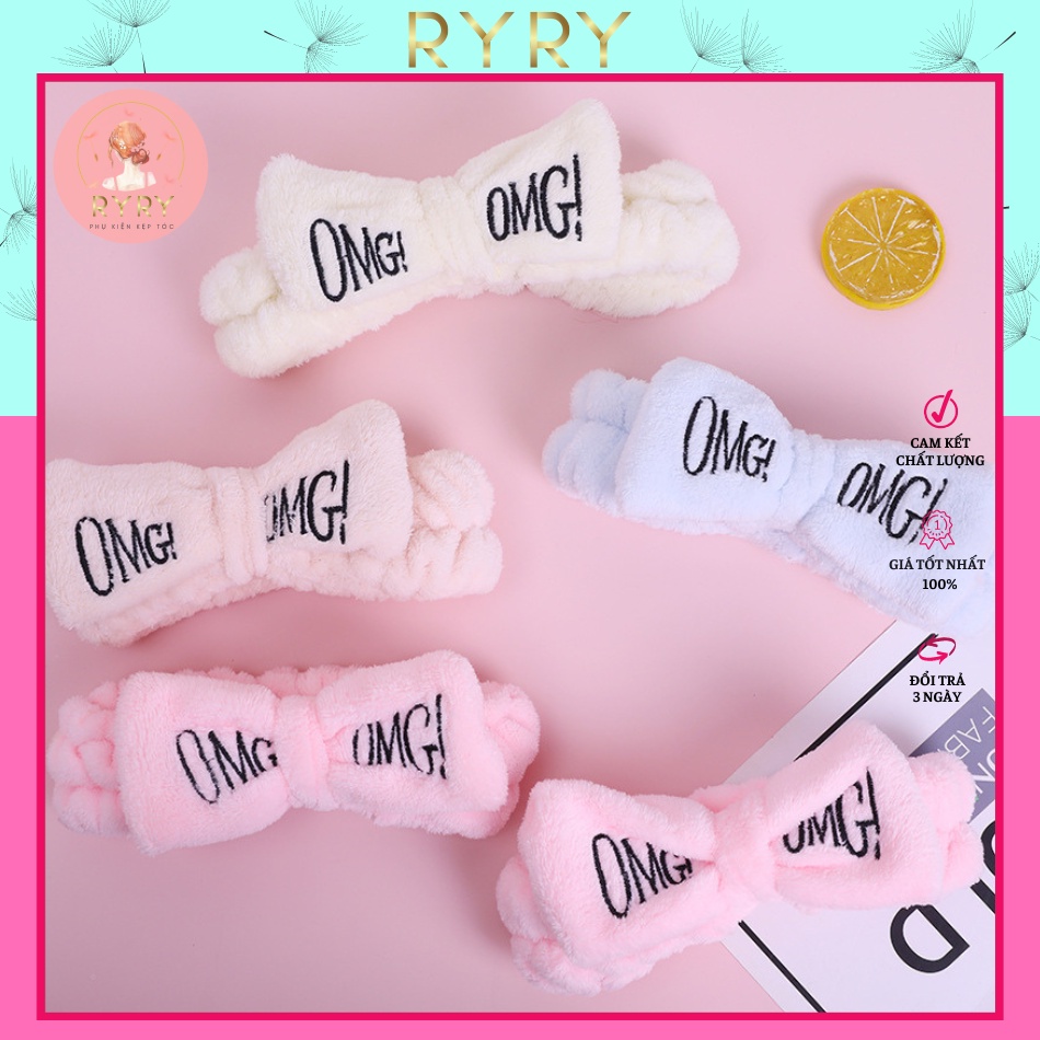 Băng Đô Cài Tóc Hình Tai Thêu Chữ OMG Cho Nữ - BD110
