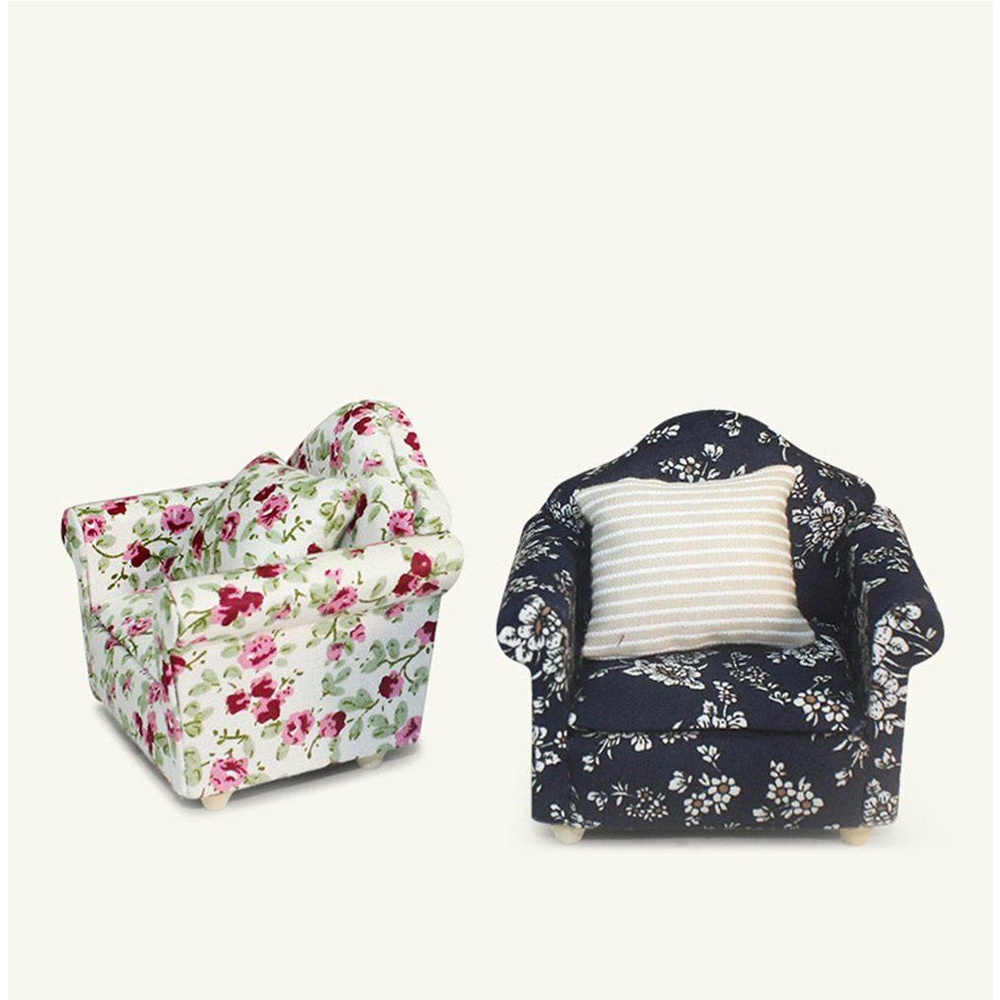 LUOL Ghế Sofa Mini Tỉ Lệ 1: 12 Trang Trí Nhà Búp Bê