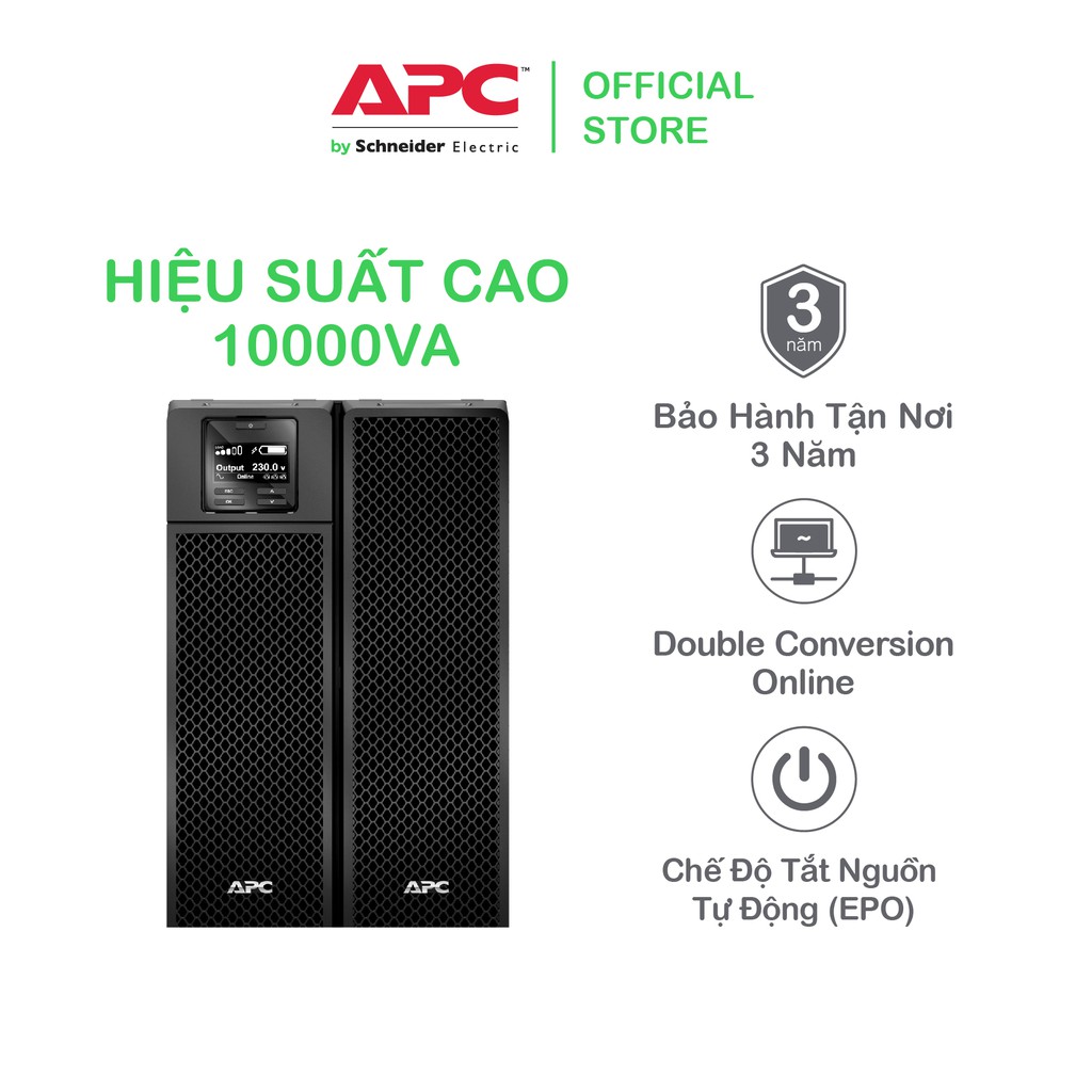 [FREESHIP] Bộ lưu điện thông minh APC by Schneider Electric Smart-UPS SRT10KXLI