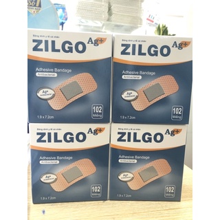 Băng cá nhân Zilgo Ag+ ( hộp 102 miếng)