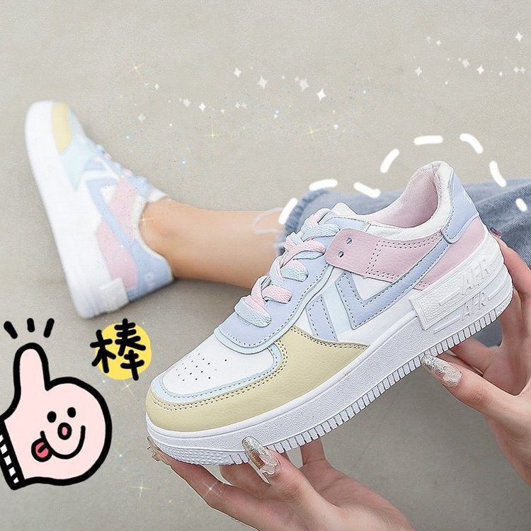 Giày nữ sneaker đẹp thể thao đế bằng đi học giá rẻ Qyana Store 1818