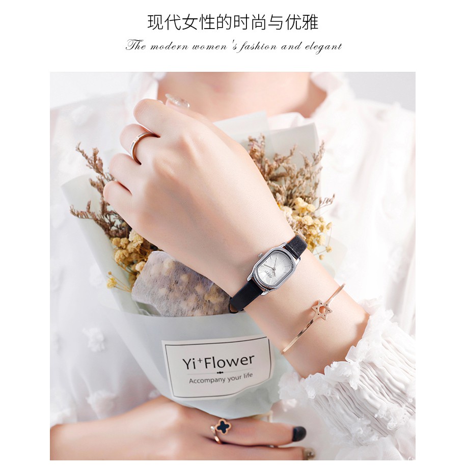 Đồng Hồ Nữ JA-1112Julius Hàn Quốc dây da