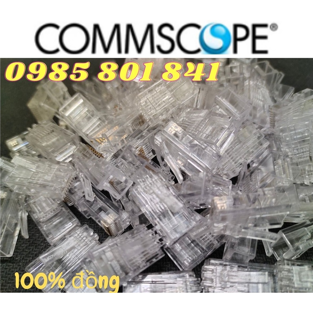 Hạt mạng RJ45 cat5 Commscope 6-554720-3 chính hãng, hàng tốt